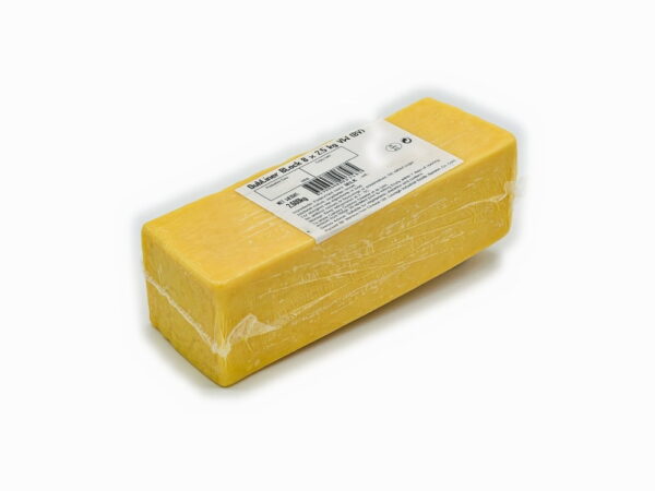 A block of cheddar
