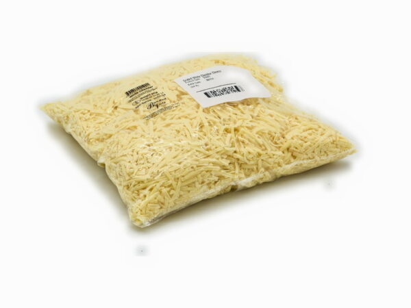 A bag of grated cheese